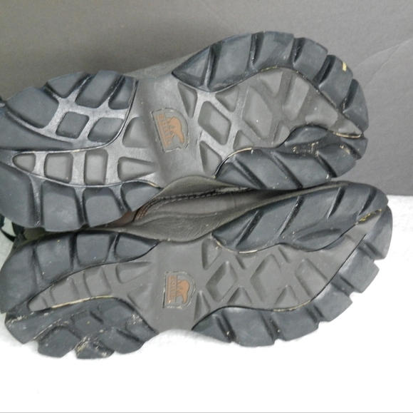 Sorel Boots Mens Size 10 Conquest Leather Winter Waterproof Brown - Picture 9 of 11